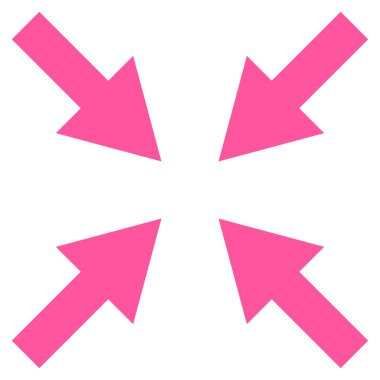 Oklar düz vektör simge sıkıştırmak