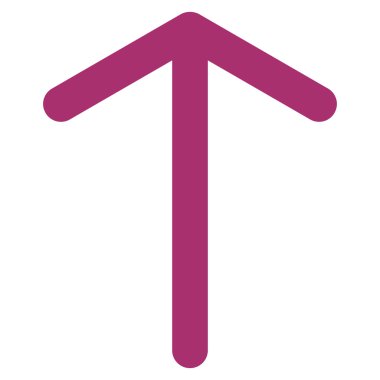 Düz vektör simge yukarı ok