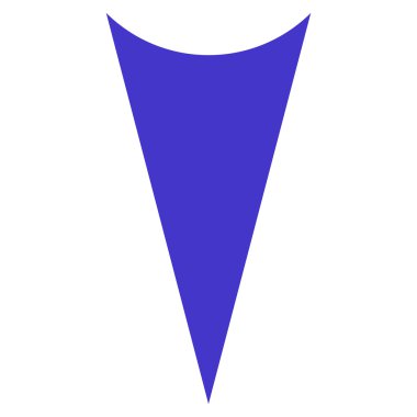 Düz vektör simgesi aşağı ok ucu