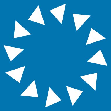 Saatin tersi yönde düz vektör simge döndürmek