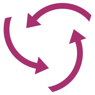 Oklar düz vektör simge girdap