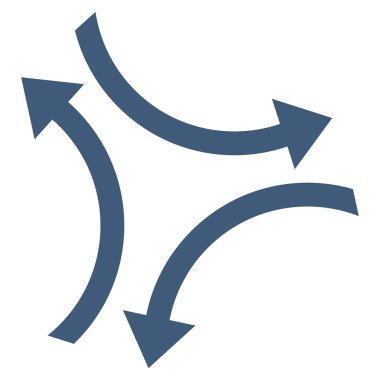 Vektör simge Exchange oklar düz