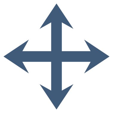 Oklar düz vektör simgesini genişletin