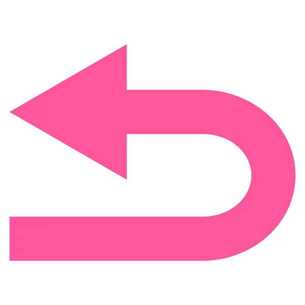 Sväng vänster platt vektor Icon — Stock vektor