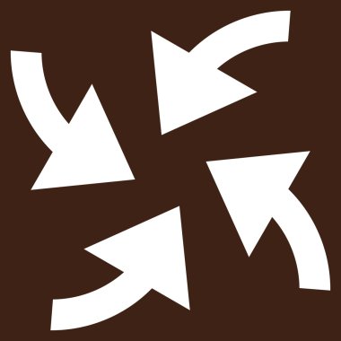 Siklon oklar düz vektör piktogram