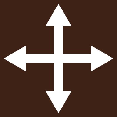 Oklar düz vektör piktogram genişletin