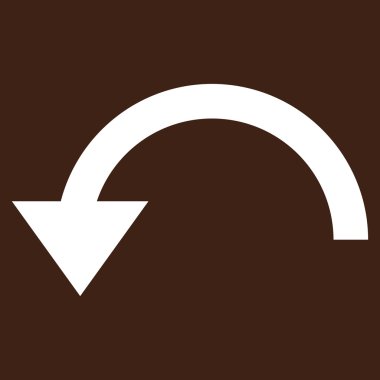 Saatin tersi yönde düz vektör Sembol döndürme