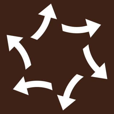 Santrifüj oklar düz vektör piktogram