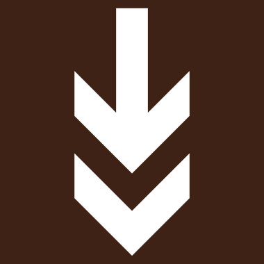 Düz vektör piktogram aşağı ok