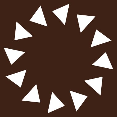 Saatin tersi yönde düz vektör Sembol döndürme