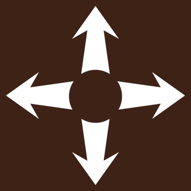 Oklar düz vektör piktogram genişletin