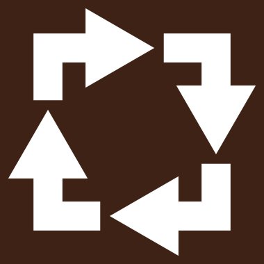 Düz vektör piktogram geri dönüşüm