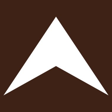 Düz vektör piktogram yukarı ok ucu