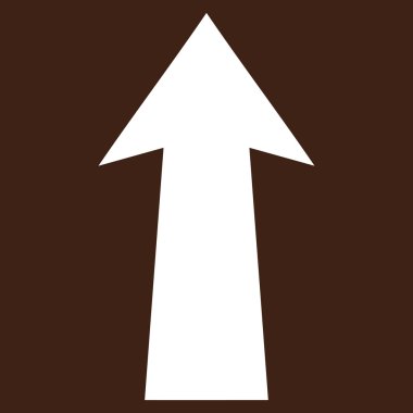 Düz vektör piktogram yukarı ok