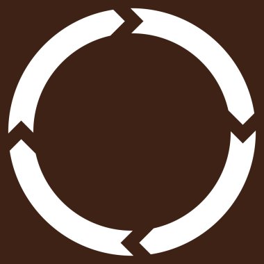 Döndürme düz vektör piktogram