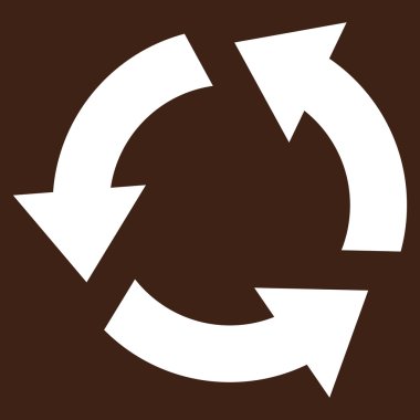 Düz vektör piktogram geri dönüşüm