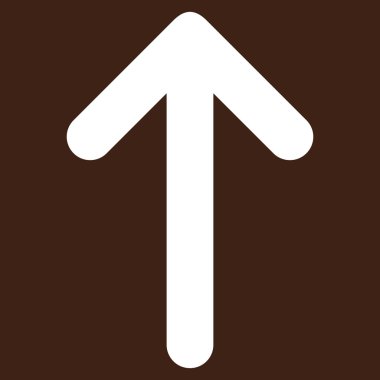 Düz vektör piktogram yukarı ok