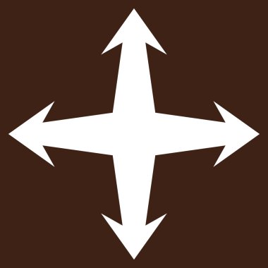 Düz vektör piktogram genişletin