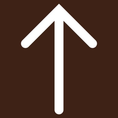 Düz vektör piktogram yukarı ok