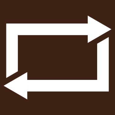 Exchange oklar düz vektör piktogram