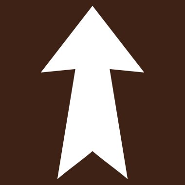 Düz vektör piktogram yukarı ok