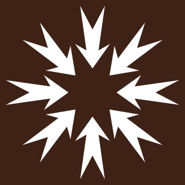 Basınç oklar düz vektör piktogram