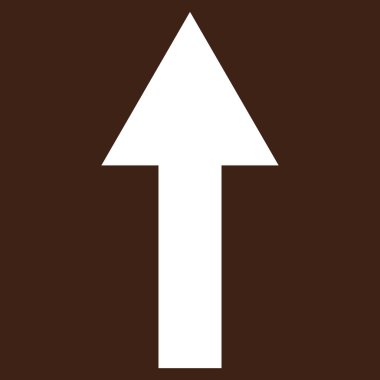 Düz vektör piktogram yukarı ok