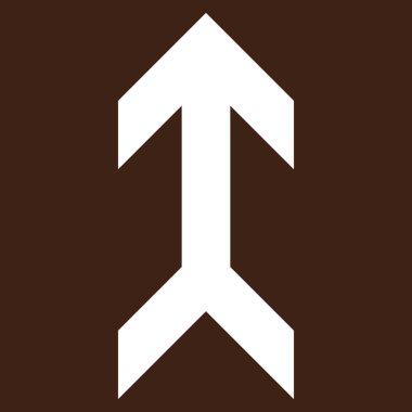 Düz vektör piktogram yukarı ok