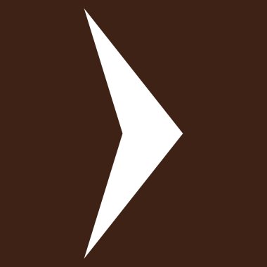 Ok ucu düz vektör piktogram sağ