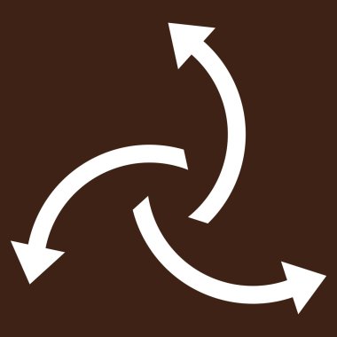 Santrifüj oklar düz vektör piktogram