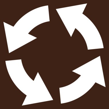 Dolaşım düz vektör piktogram