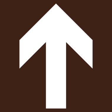 Düz vektör piktogram yukarı ok