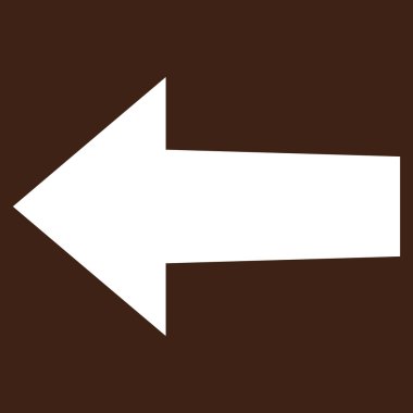 Ok sol düz vektör piktogram