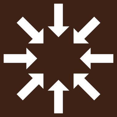 Oklar düz vektör piktogram Daralt