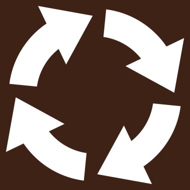 Dolaşım düz vektör piktogram