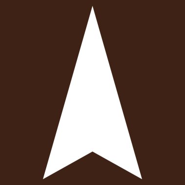 Düz vektör piktogram yukarı ok ucu