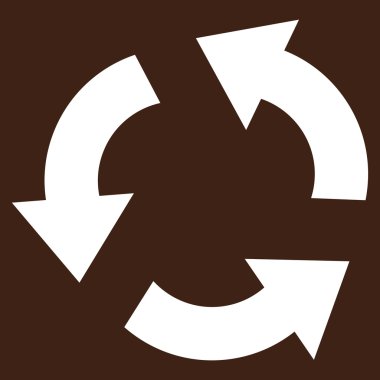 Düz vektör piktogram geri dönüşüm