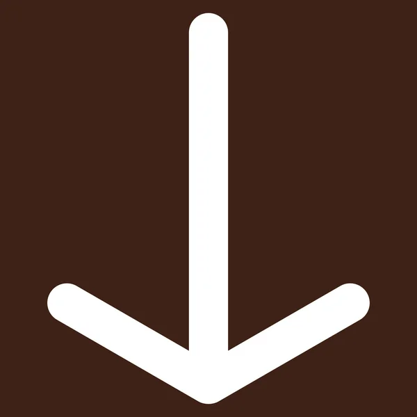 Pijl-omlaag platte Vector Pictogram — Stockvector