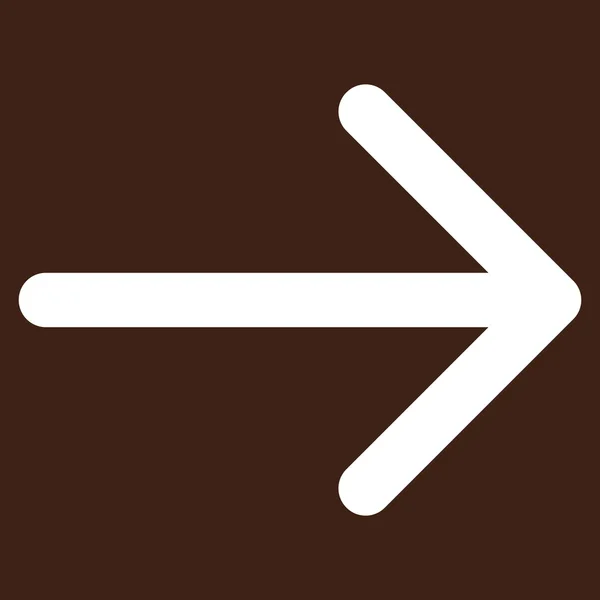 Flecha derecha plana vector pictograma — Vector de stock