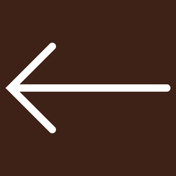 Arrow venstre flate vektorpiktogram – stockvektor