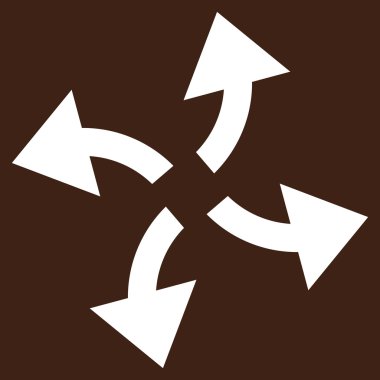 Santrifüj oklar düz vektör piktogram