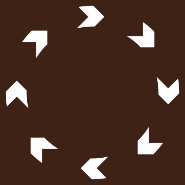 Dolaşım düz vektör piktogram