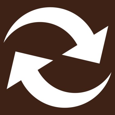 Oklar düz vektör piktogram Yenile