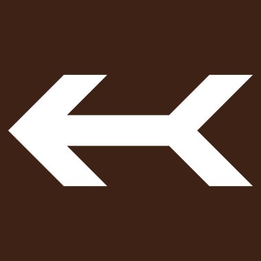 Ok sol düz vektör piktogram