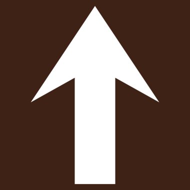 Düz vektör piktogram yukarı ok