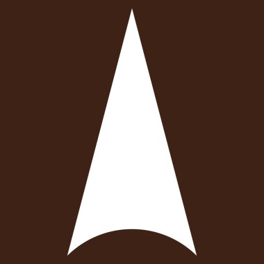 Düz vektör piktogram yukarı ok ucu