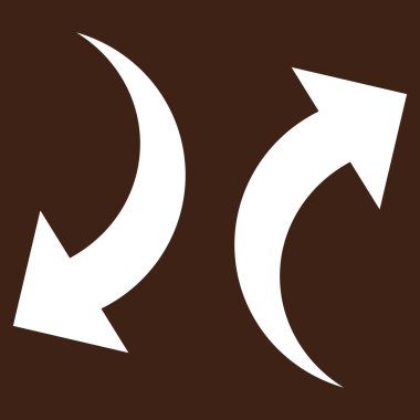 Exchange oklar düz vektör piktogram