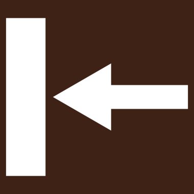 Sol düz vektör sembol taşımak