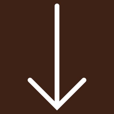 Düz vektör piktogram aşağı ok