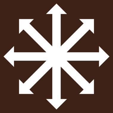 Oklar düz vektör piktogram genişletin